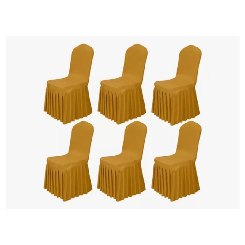 GENERICO - Pack 6 Funda Elástica Para Silla Universal De Evento