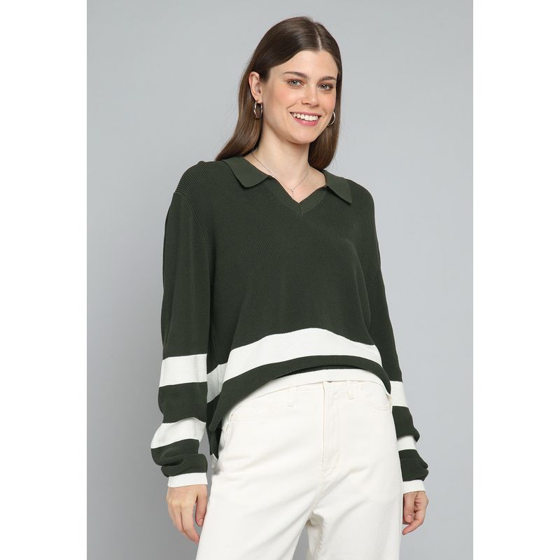 ESPRIT - Sweater Cuello Camisero Mujer Esprit ESPRIT