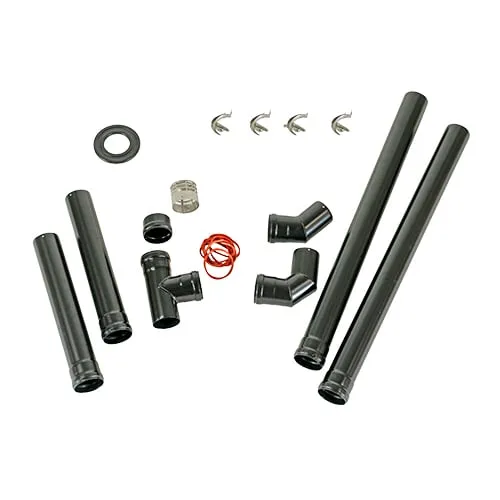 Kit Pellet Instalación Muro 80 mm
