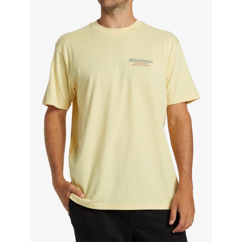 BILLABONG - Polera Hombre Twin Fins Amarillo BILLABONG