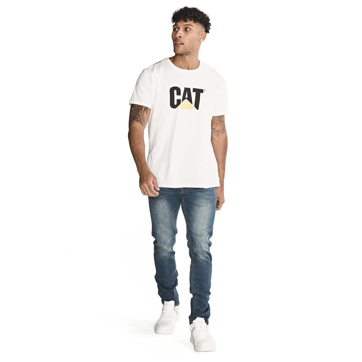 CAT - Jeans Hombre Triblend Stretch Denim Skinny Azul CAT