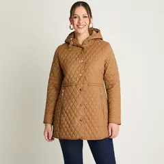 LORENZO DI PONTTI - Parka Larga Con Gorro Camel