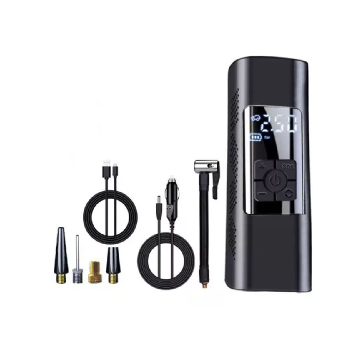 GENERICO - Compresor De Aire Portátil 12v 6000mah Inflador Inalámbrico