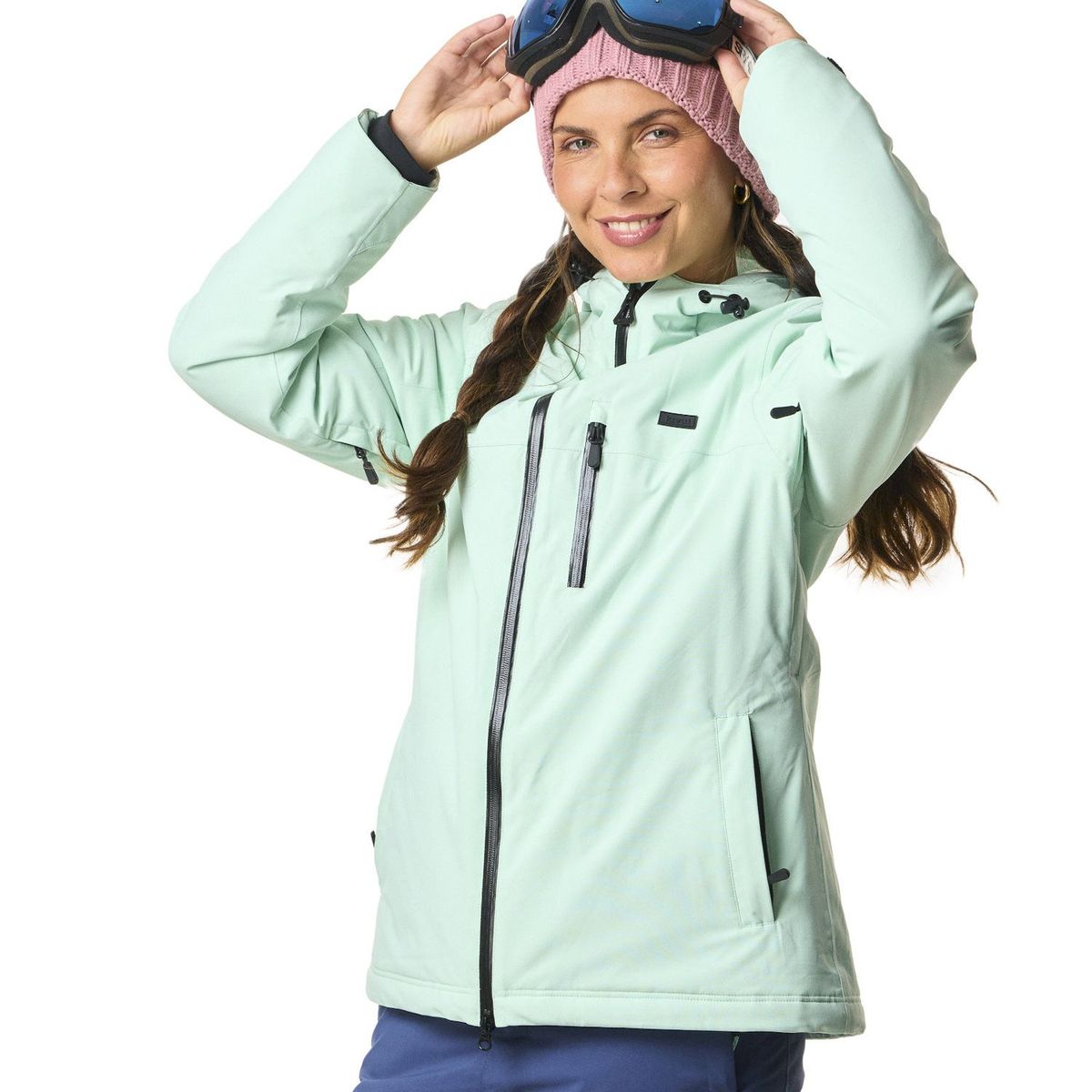 KIVUL - Chaqueta Koris Nieve Reciclada Mujer Verde Agua