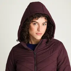 LORENZO DI PONTTI - Parka Corta Manga Larga Gruesa Burdeo