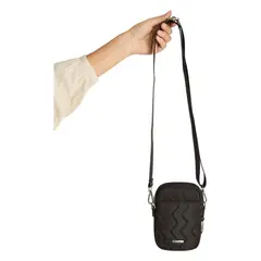 CURVI - Porta Celular Con Bolsillo Frontal Negro