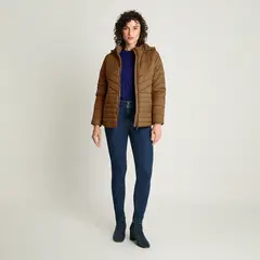 LORENZO DI PONTTI - Parka Corta Manga Larga Gruesa Camel