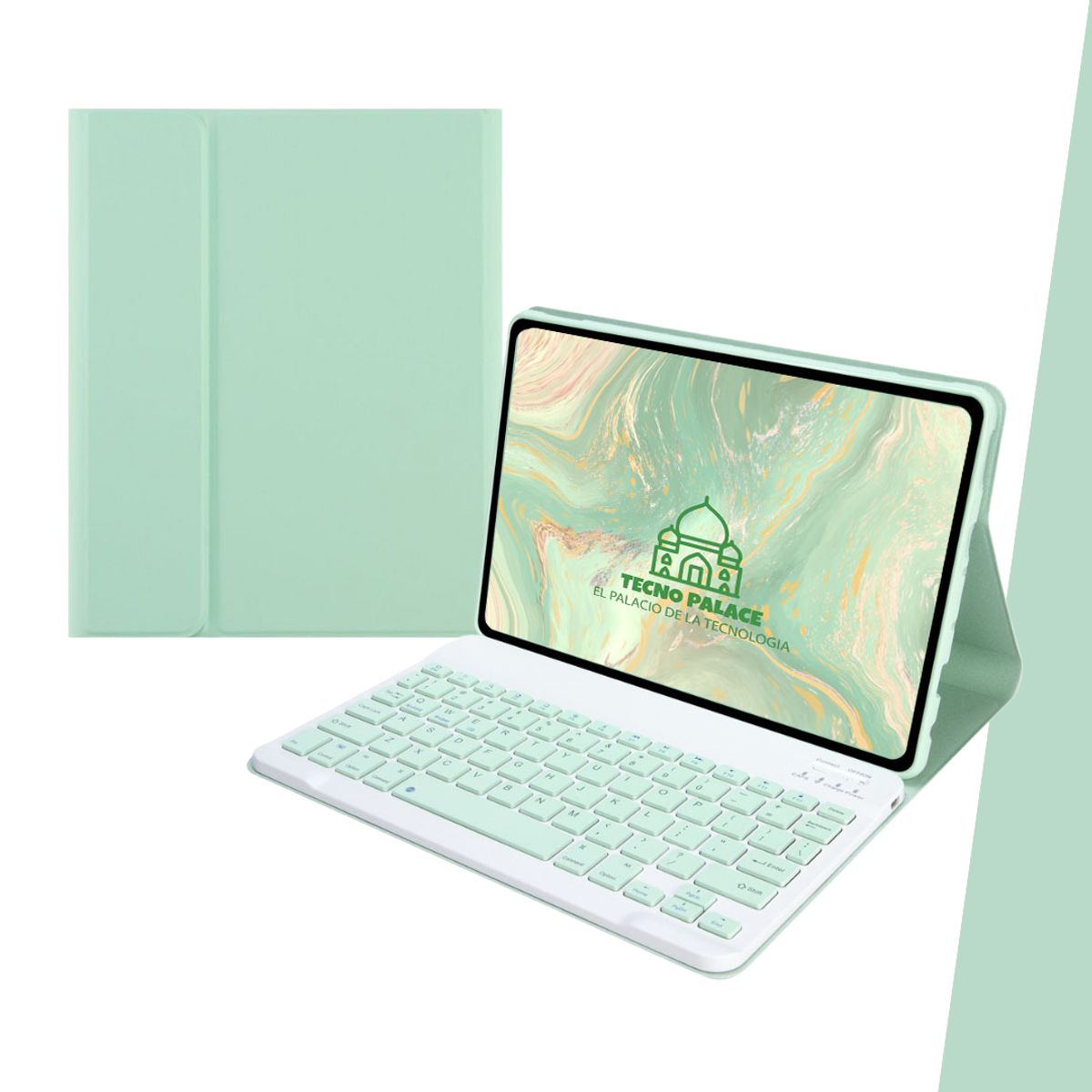 GENERICO - Fundas Con Teclado Premium Para Tablet Samsung S6 Lite Incluye letra Ñ
