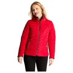 LORENZO DI PONTTI - Parka Corta Forrada Manga Larga Rojo