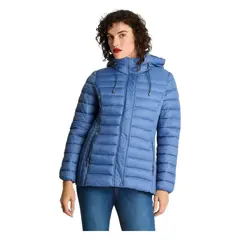 CURVI - Parka Basica Corta Indigo