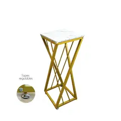 GENERICO - Mesa Lateral Decorativa Moderna Soporte Plantas Decoración