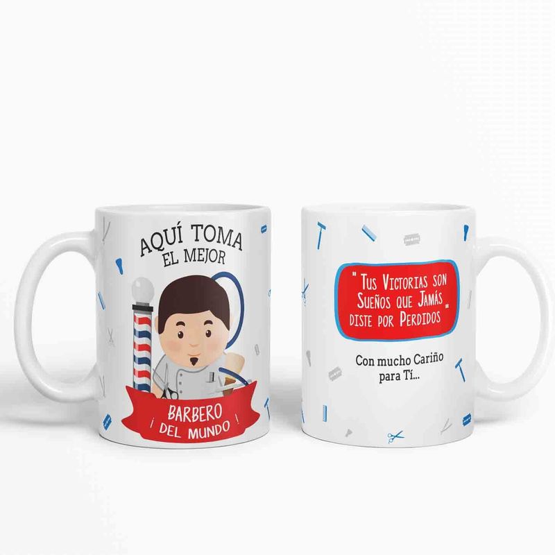 ESTAMPA MANIA - Taza aquí toma el mejor Barbero del mundo D74