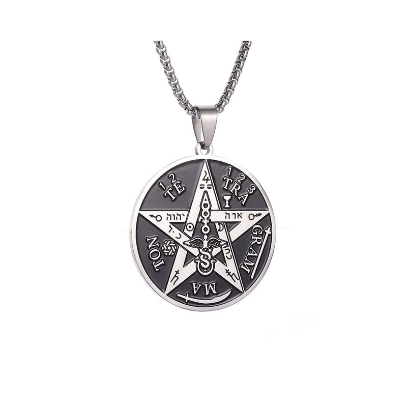 GENERICO - Collar de Acero Colgante Tetragrammaton