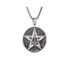 GENERICO - Collar de Acero Colgante Tetragrammaton