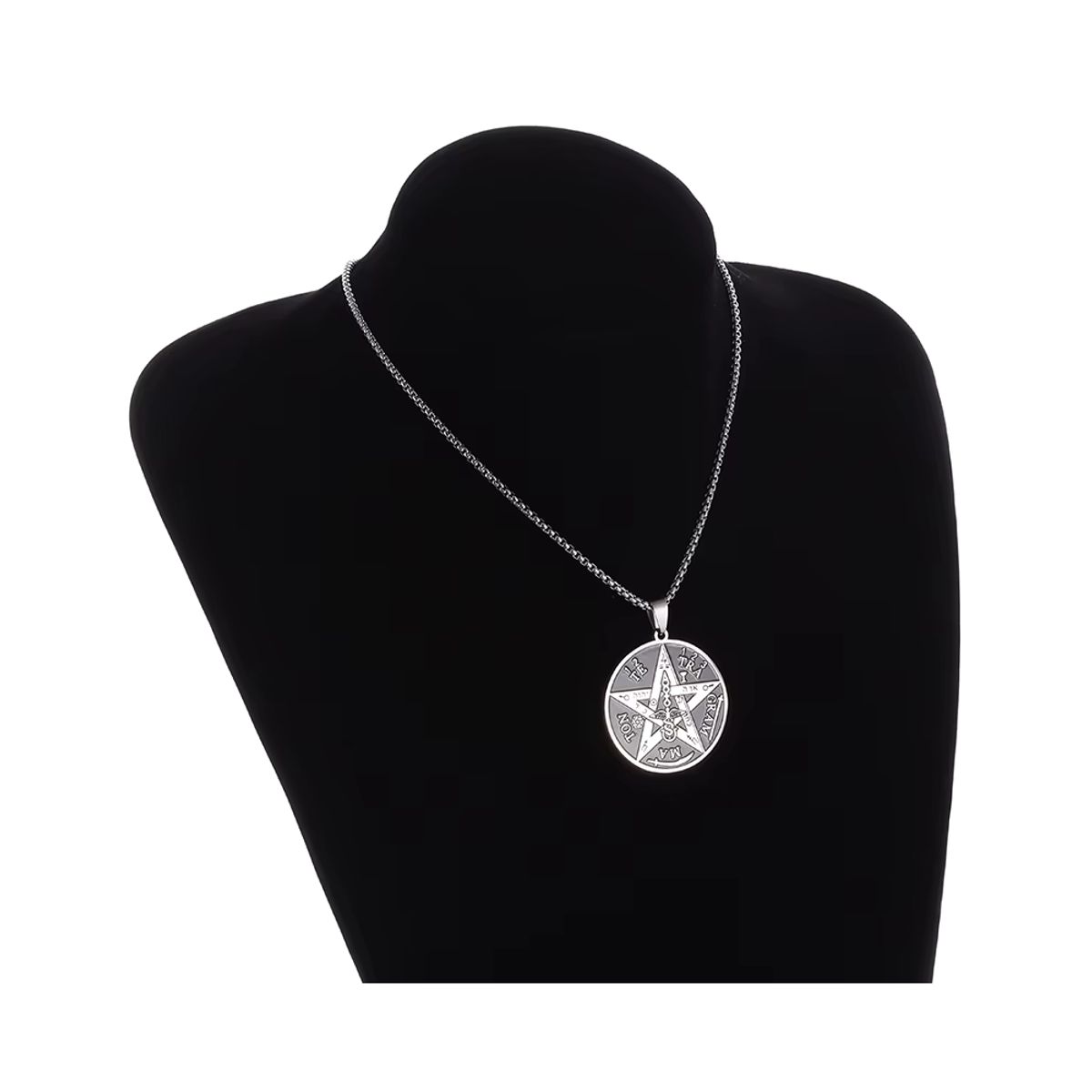GENERICO - Collar de Acero Colgante Tetragrammaton