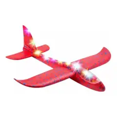 GENERICO - Pack X 6 Aviones Planeador De Plumavit Con Luces Led Surtido