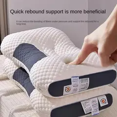 GENERICO - Almohada ergonómica ortopédica pack 2unid alivio cuello cervical