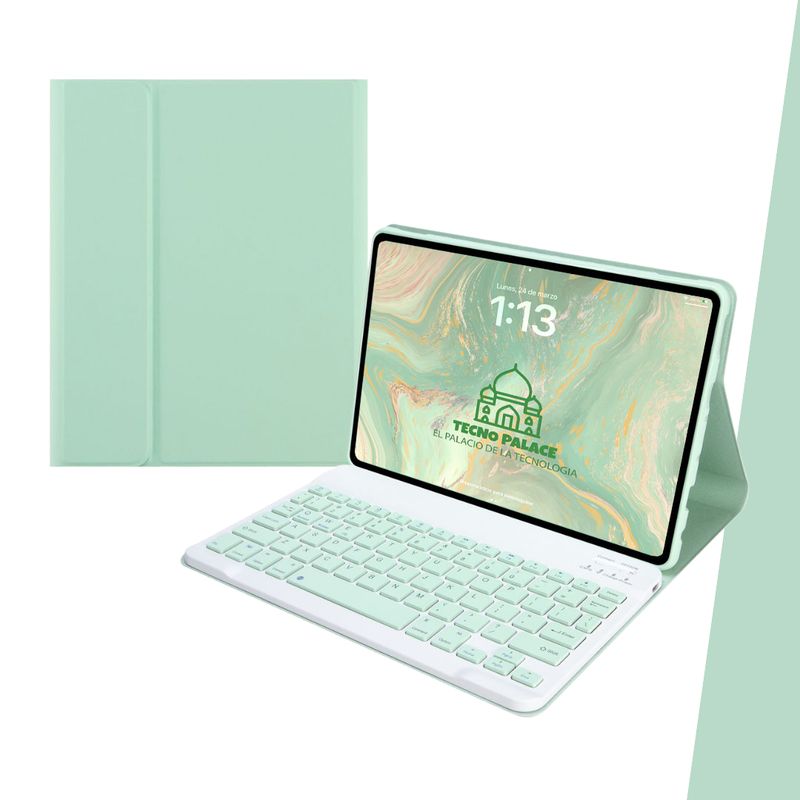 GENERICO - Fundas Con Teclado Premium Para iPad Mini 2-3-4-5 Incluye letra Ñ