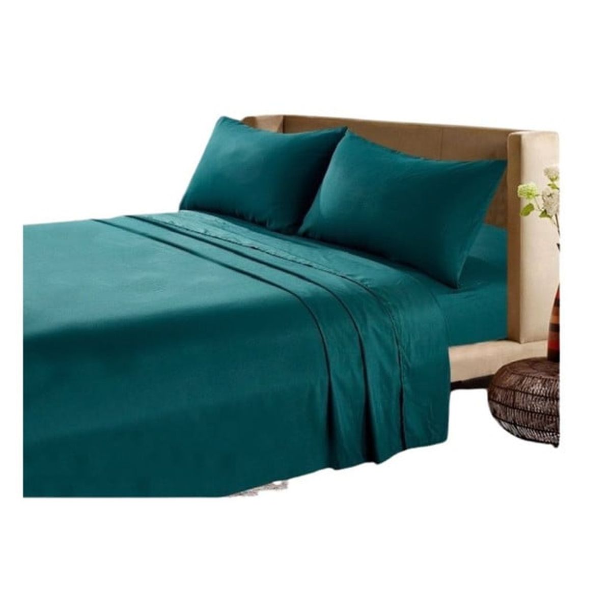 GENERICO - SABANAS 200 HILOS PLAZA Y MEDIA VERDE