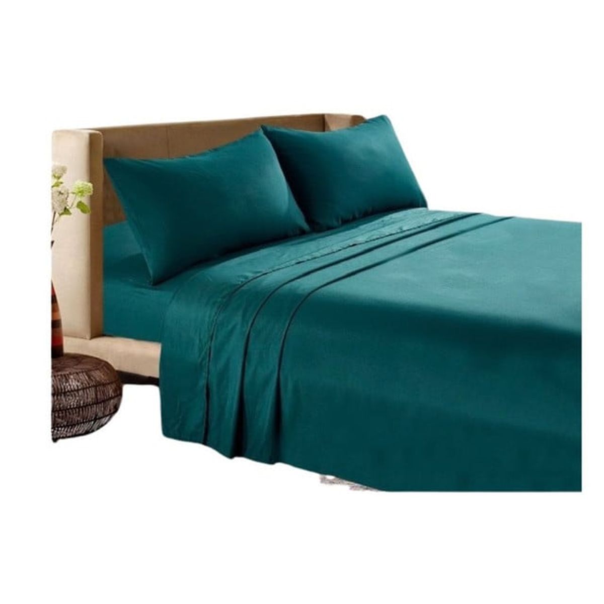 GENERICO - SABANAS 200 HILOS KING VERDE