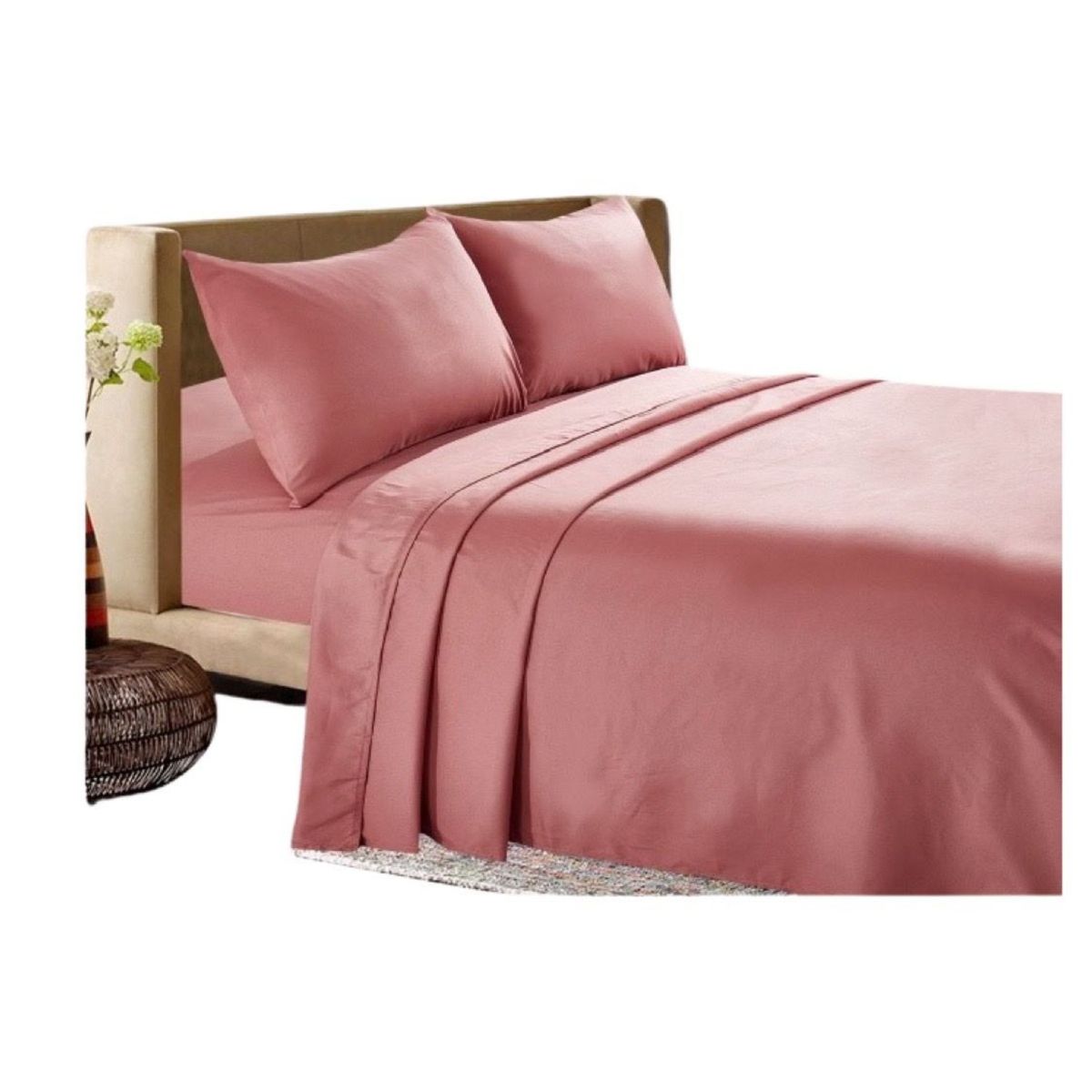 GENERICO - SABANAS 200 HILOS KING ROSA