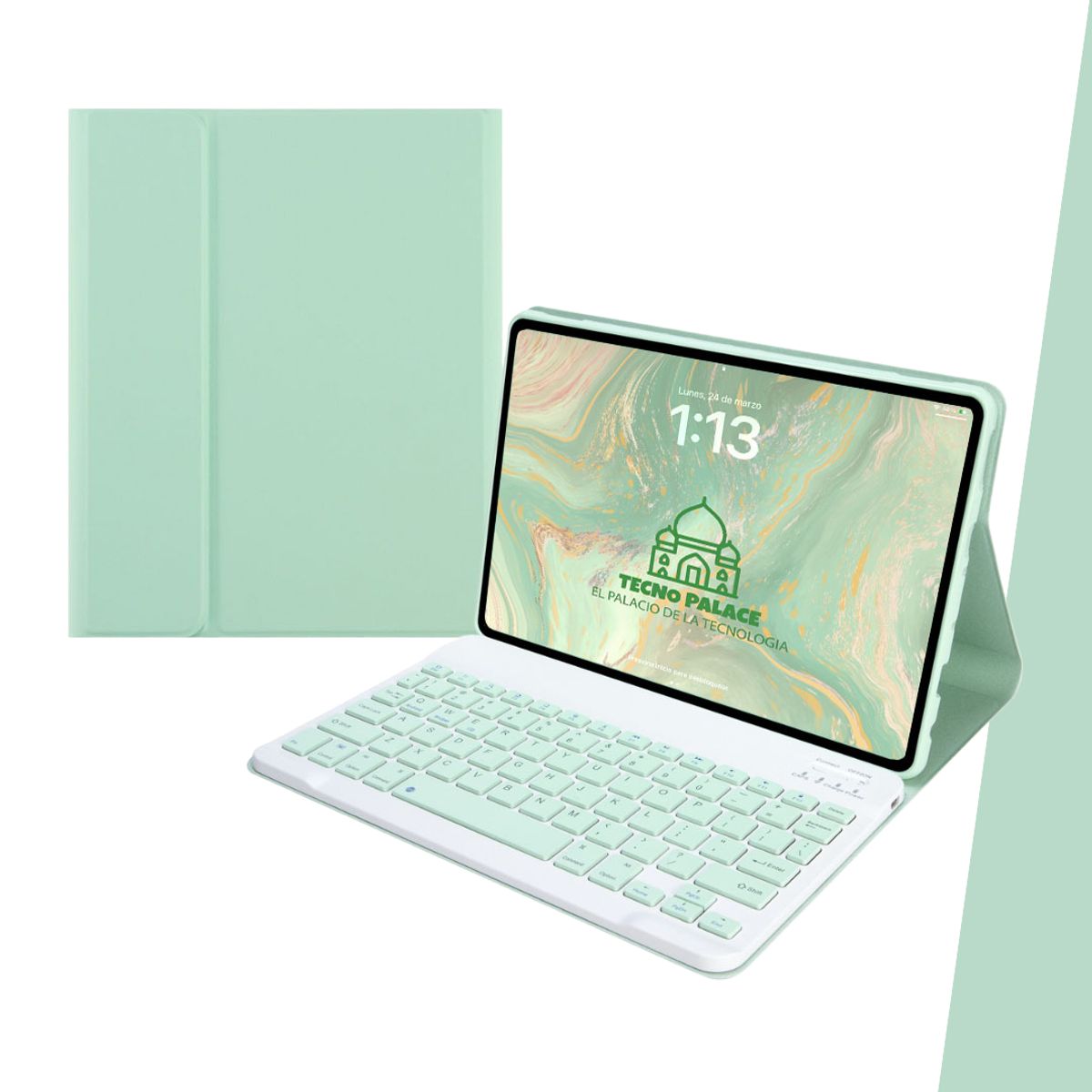 GENERICO - Fundas Con Teclado Premium Para iPad Air 11 M2-M3 / Air 4-5- letra Ñ