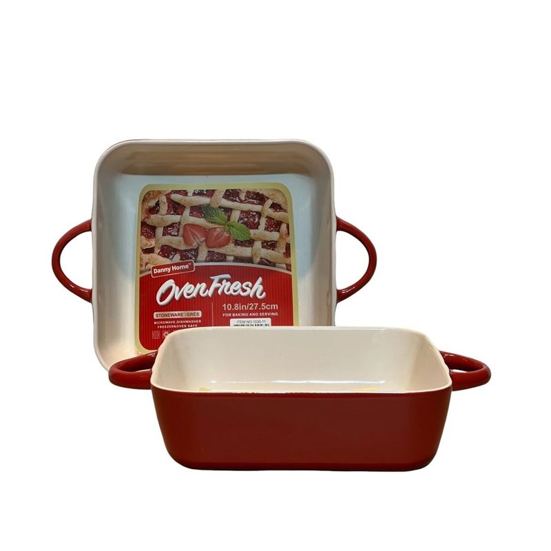 DANNY HOME - FUENTE PARA SERVIR Y HORNEAR DE CERAMICA OVENFRESH CUADRADA