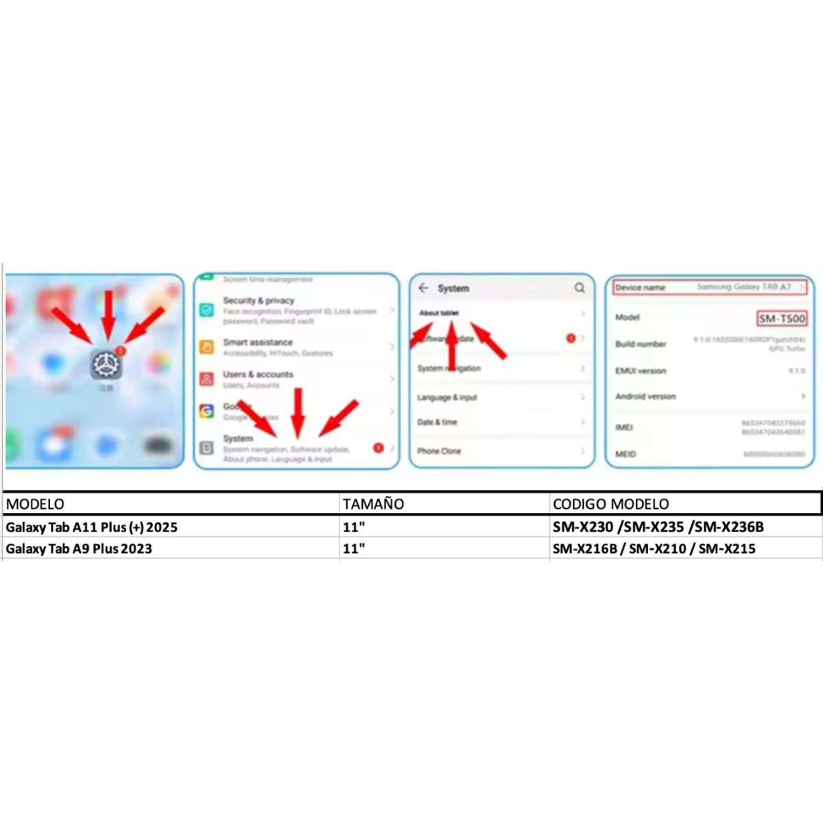 GENERICO - Fundas Con Teclado Premium Para Galaxy Tab A11 Plus / A9 Plus 11 " - letra Ñ