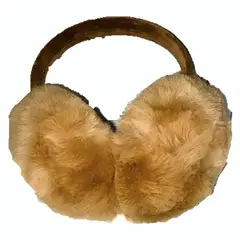 GENERICO - AUDIFONO DIADEMA CON OREJERAS FELPA - MARRON