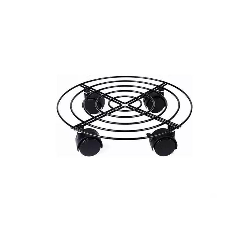 GENERICO - 2 Soportes Base para Maceta de Metal con Ruedas