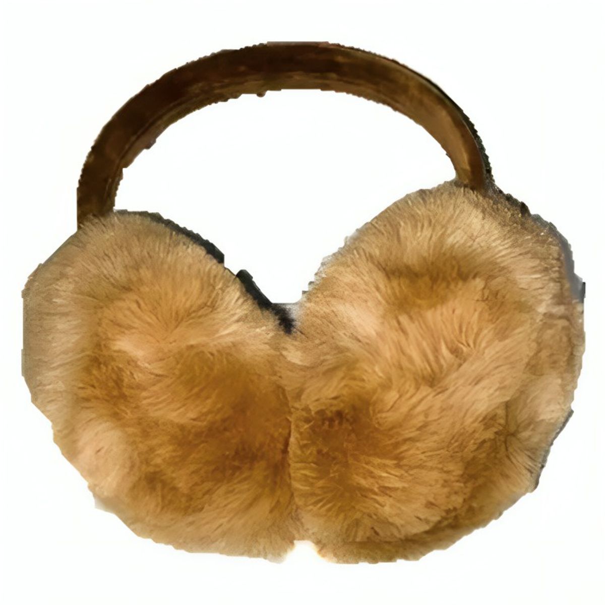 GENERICO - AUDIFONO DIADEMA CON OREJERAS FELPA - MARRON