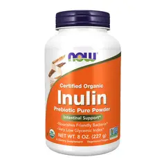 NOW - Inulin Inulina Organica Certificada 227 Gr