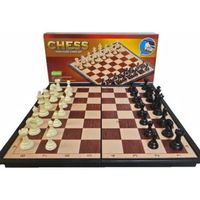 Tablero Juego de ajedrez Clásico de 30x30cm Premium con Piezas Magnéticas