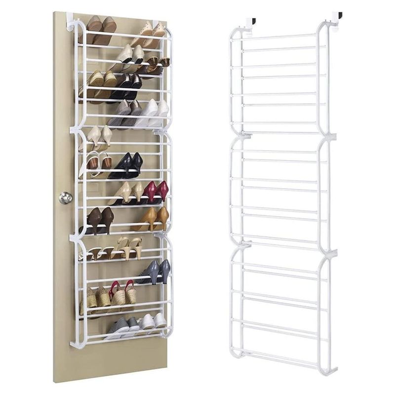 BAZUCA - Zapatero Organizador Colgante Puerta Zapatos Metalico 36 Pares