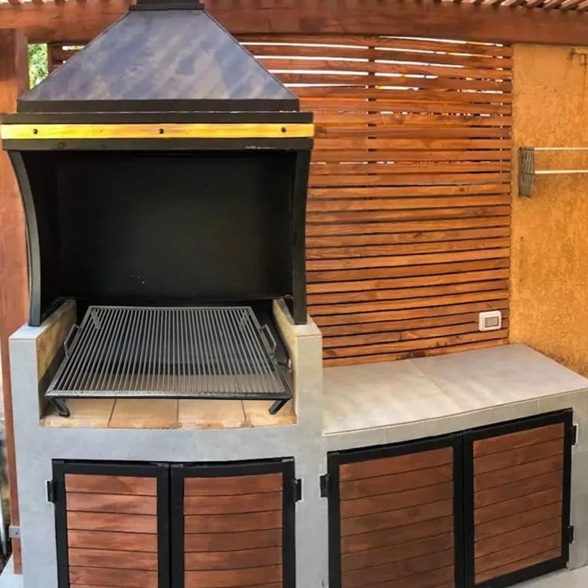 KAS - Parrilla Acero Inoxidable para Quincho 100x50 cm