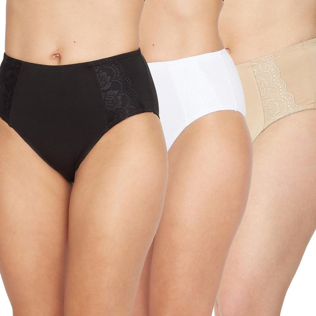 KAYSER - Pack 3x calzón Maxi Algodón P310.142-BLA Kayser