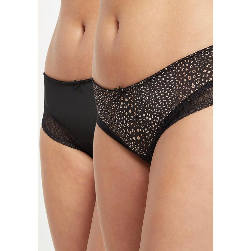 KAYSER - Pack 2 x calzon pantaleta microfibra P214024W-NEG1 Kayser - Negro