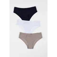 KAYSER - Pack 3 x calzon pantaleta microfibra P31405-AZU - Azul