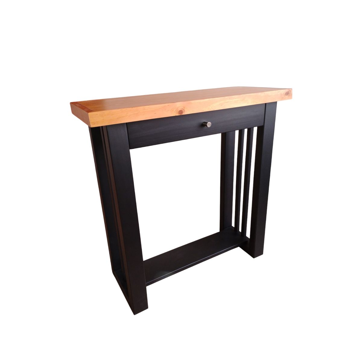 GENERICO - Mesa arrimo 800 modelo Caburgua color Negrocaramela