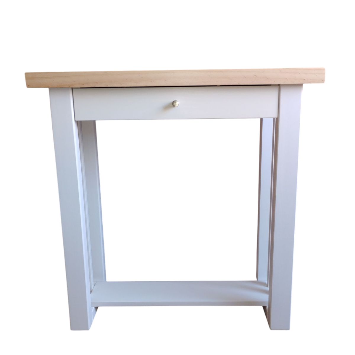 GENERICO - Mesa arrimo 800 modelo Caburgua color BlancoNatural