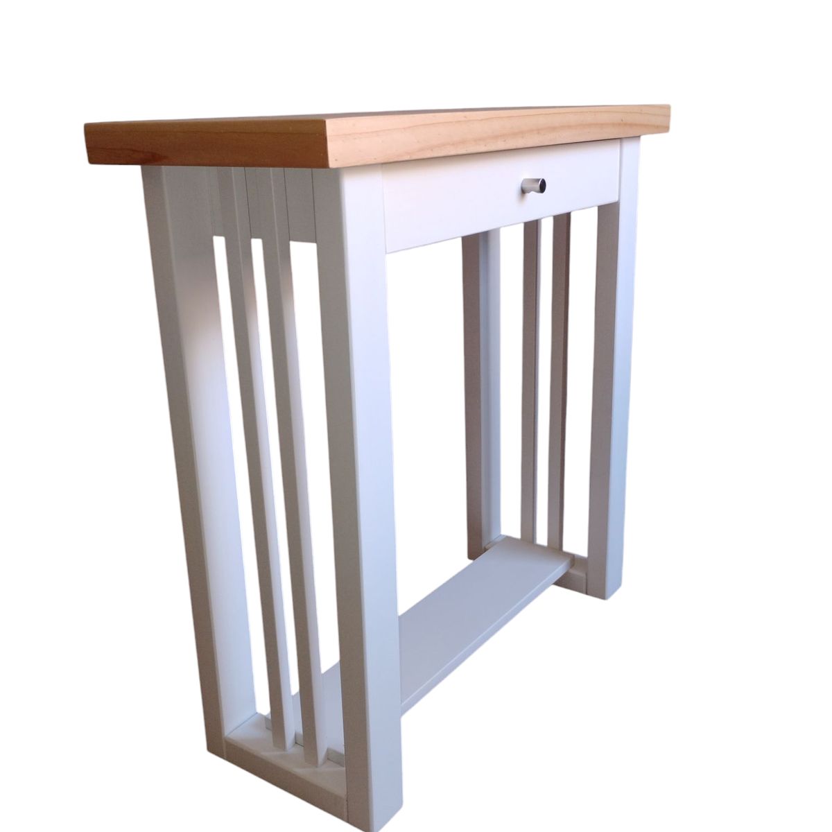 GENERICO - Mesa arrimo 800 modelo Caburgua color BlancoNatural