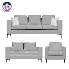 SITIAL HOME - LIVING 321 CUERPOS VENETTO GRIS CLARO CON RESORTES U.S.A
