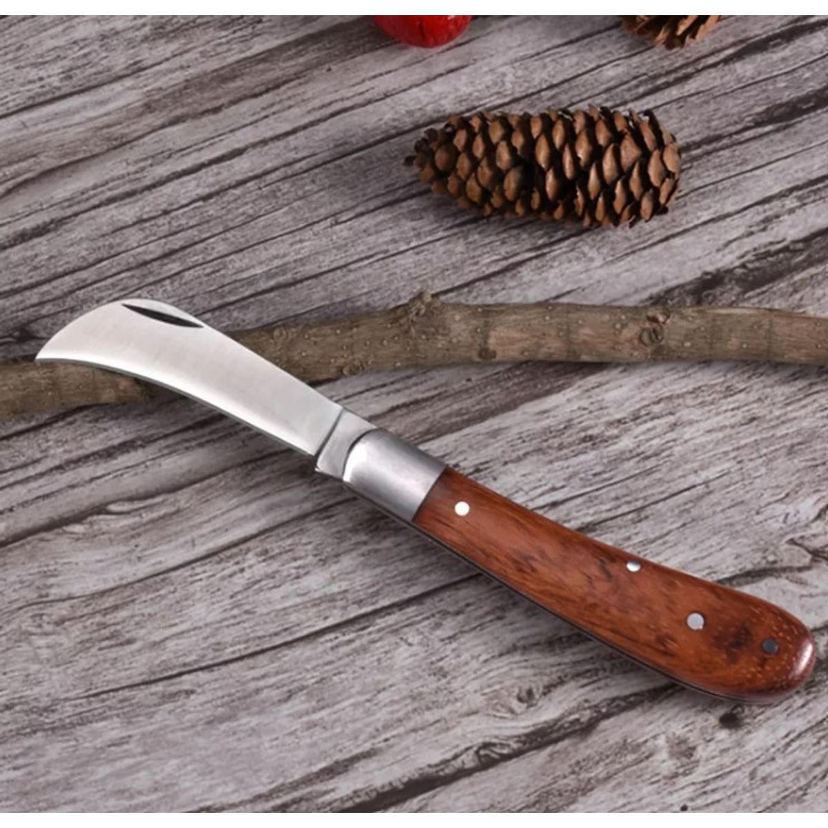 GENERICO - Navaja De 2 Hojas Para Jardin, Huerto, Injertos