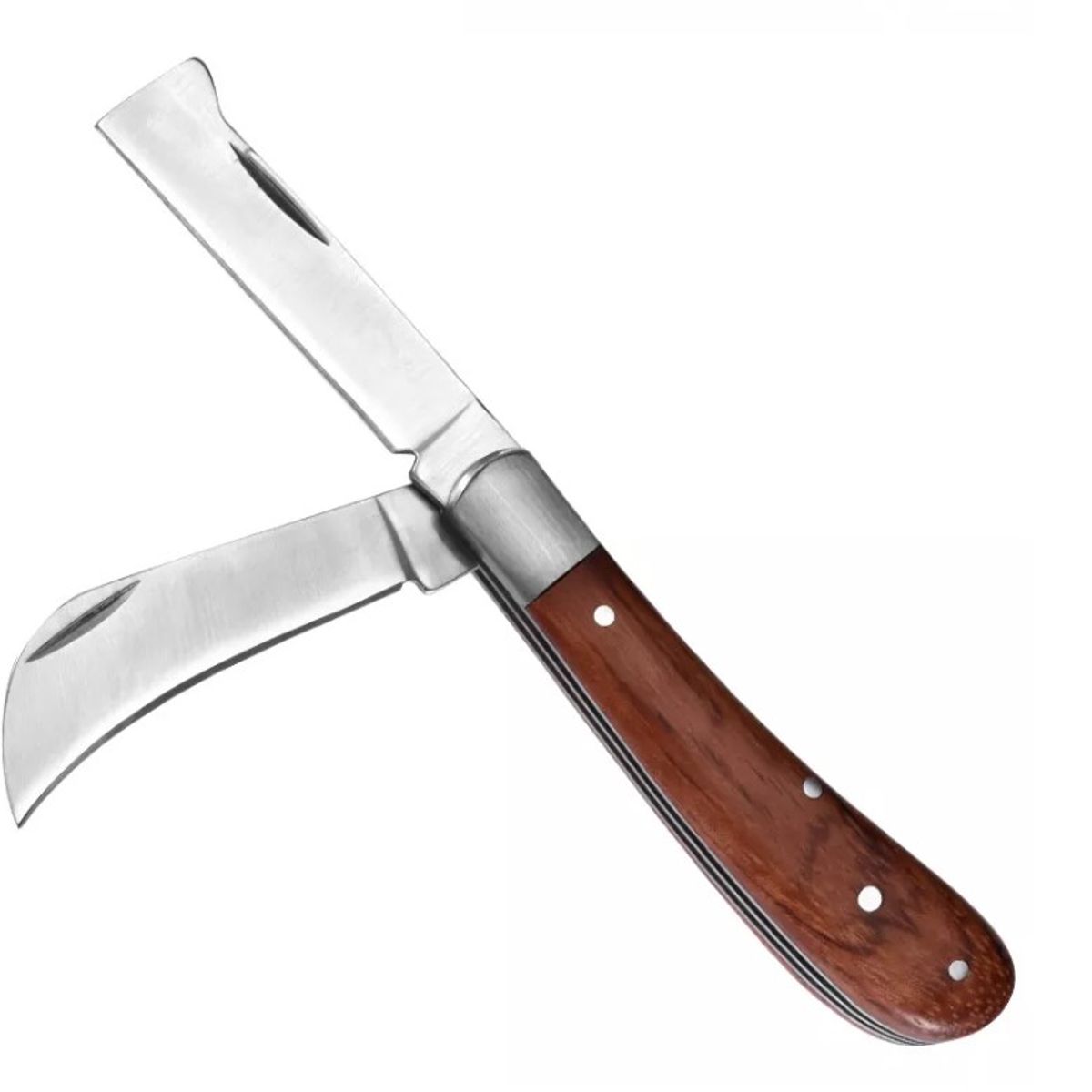 GENERICO - Navaja De 2 Hojas Para Jardin, Huerto, Injertos