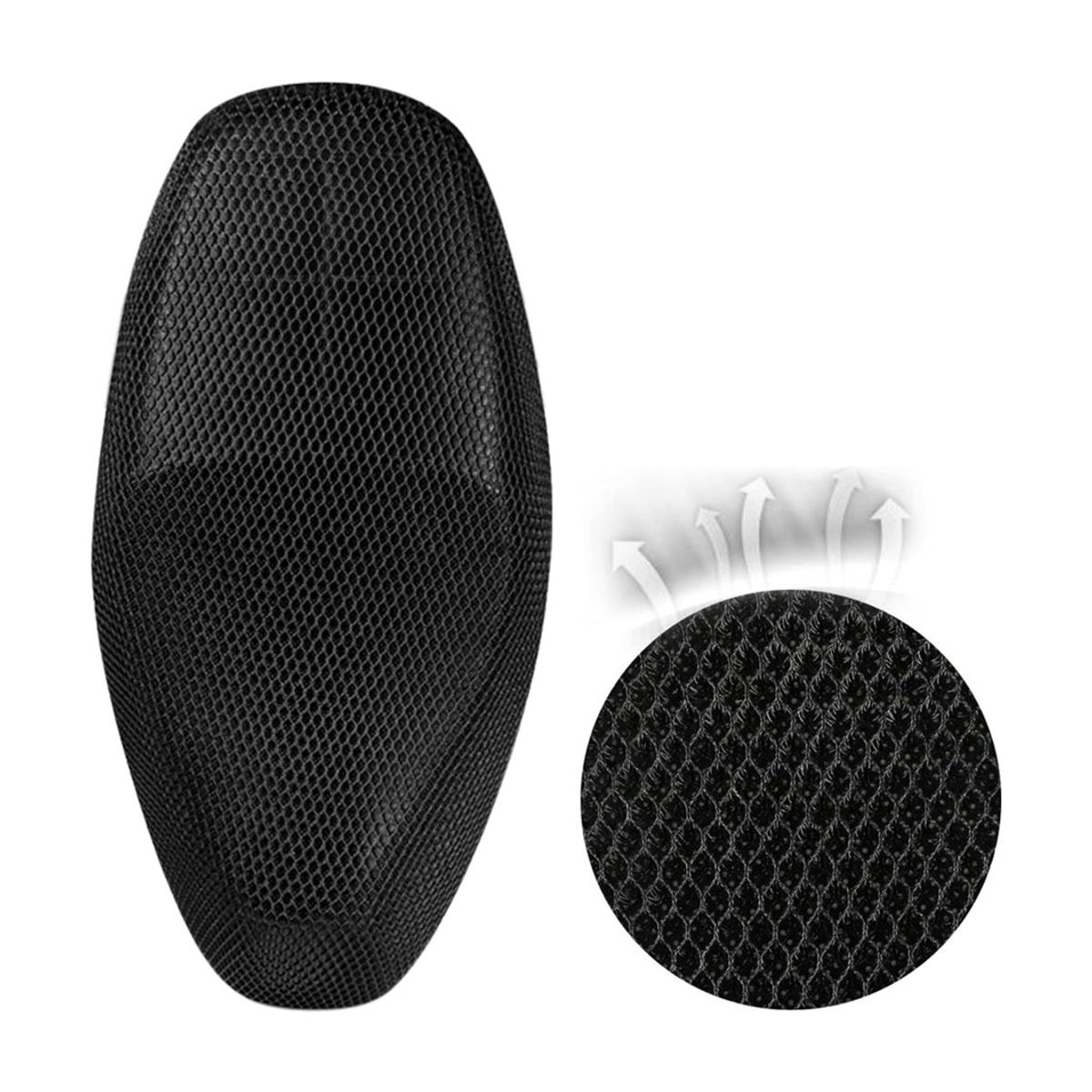 GENERICO - Cojín Protector Respirable Para Motocicleta Asiento De Malla