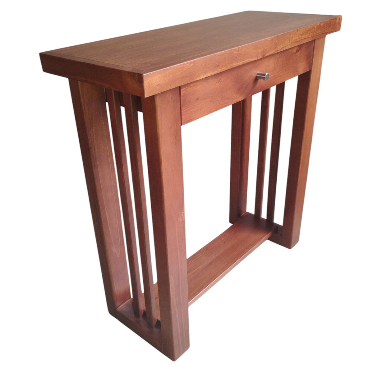 GENERICO - Mesa arrimo 800 modelo Caburgua color Nogal