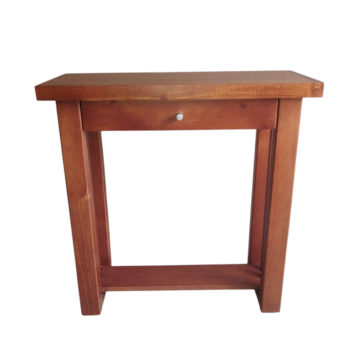 GENERICO - Mesa arrimo 800 modelo Caburgua color Nogal