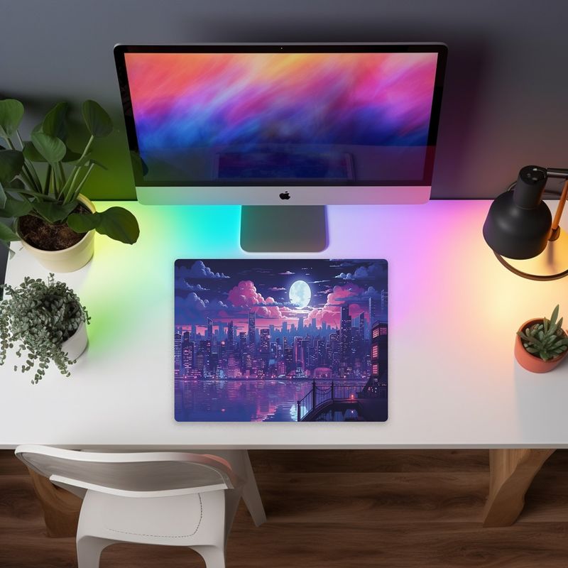 CREANGO - MOUSE PAD GAMER PAISAJE NOCTURNO