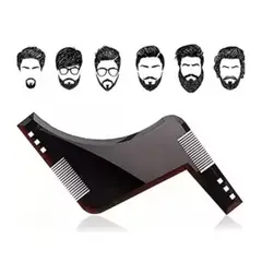 GENERICO - Peine Plantilla Para Corte Barba Afeitado Bigote Negro