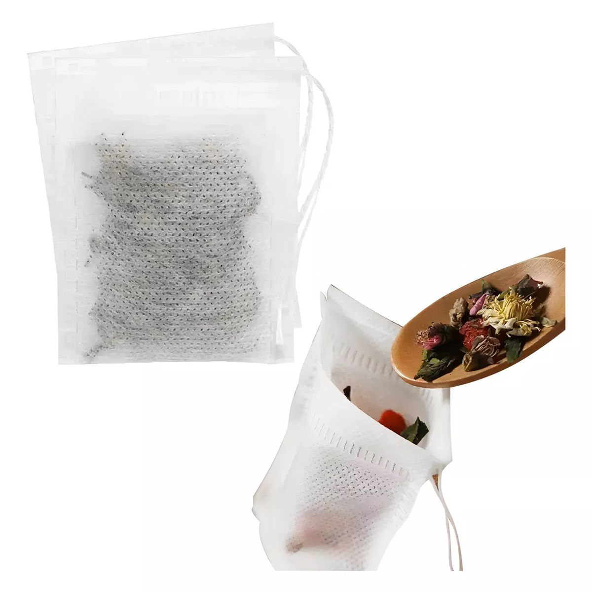 GENERICO - 500 Bolsas De Té Vacías Para Hierbas